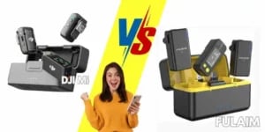 Comparativa de micrófonos inalámbricos profesionales DJI MIC 2 y FULAIM X5M, destacando sus características y rendimiento.