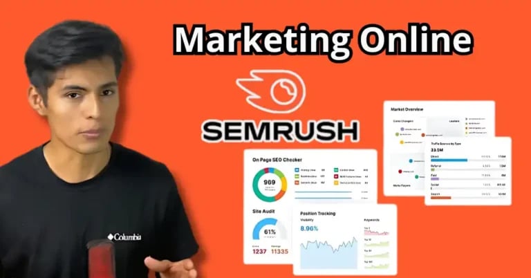 Semrush: Guía para Optimizar tu SEO en 2025 (Paso a Paso) 1 Interfaz de Semrush mostrando las herramientas principales para principiantes en marketing digital.