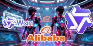 Imagen que muestra las interfaces y funcionalidades de Qwen y Wan, las soluciones de inteligencia artificial de Alibaba en 2025.