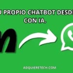 Imagen con fondo VERDE que muestra el logo de ManyChat a la izquierda y el logo de WhatsApp a la derecha, conectados por una flecha blanca, junto al texto