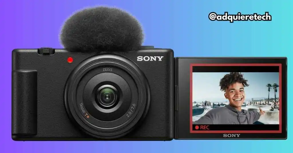 Sony ZV-1F, cámara compacta diseñada para creadores de contenido y vloggers con grabación 4K.