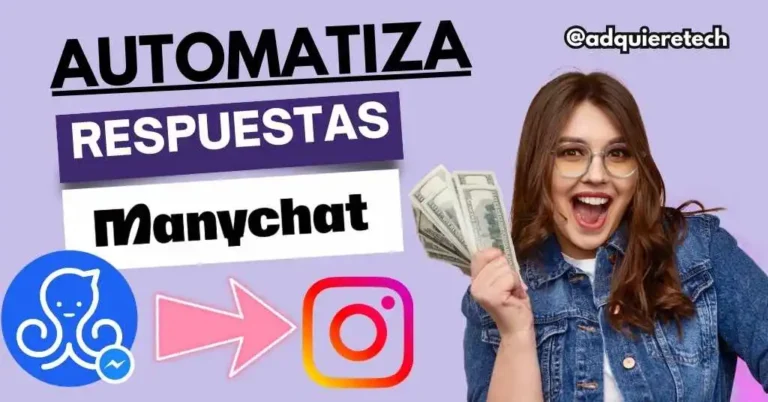 ManyChat: Automatiza Respuestas en Instagram 1 Miniatura de ManyChat destacando la automatización de respuestas en Instagram con un diseño llamativo