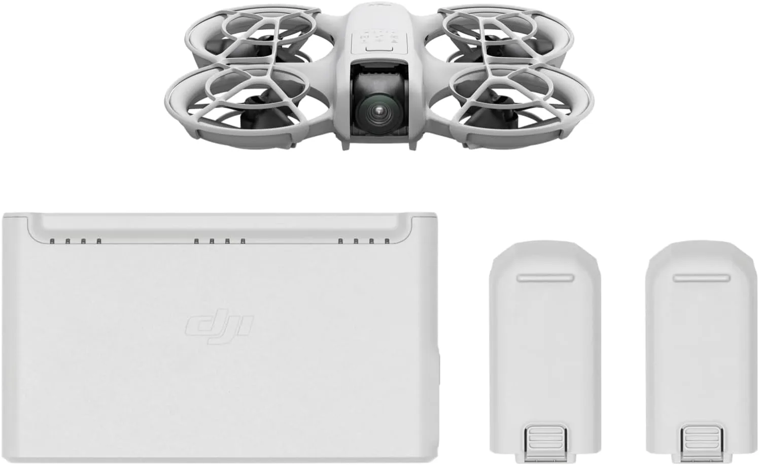 DJI Combo Neo, mini drone 4K UHD con tres baterías para maximizar el tiempo de vuelo y obtener grabaciones aéreas nítidas.