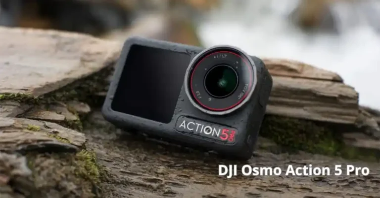Explora la Innovadora DJI Osmo Action 5 Pro 10 DJI Osmo Action 5 Pro sobre una roca, lista para capturar imágenes y videos en exteriores con máxima calidad.