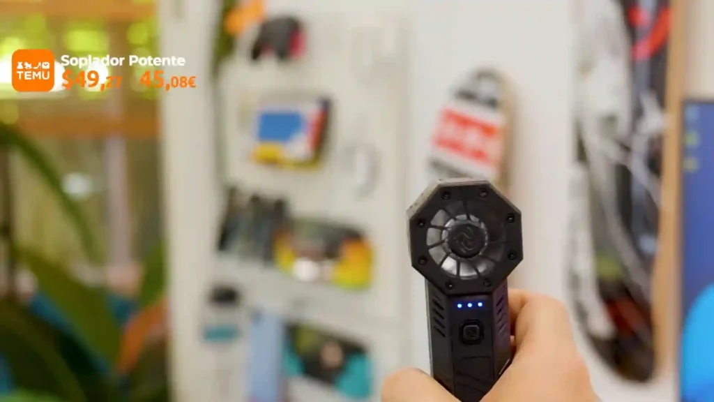 10 Gadgets de TEMU que No Puedes Perderte 6 Gadgets como el soplador potente y el destornillador eléctrico disponibles en TEMU.