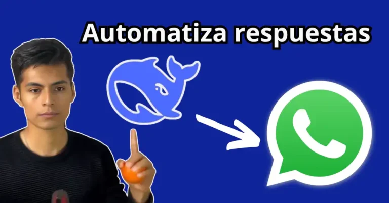 Automatiza Respuestas en WhatsApp con DeepSeek 7 Interfaz de DeepSeek mostrando la configuración para automatizar respuestas en WhatsApp.