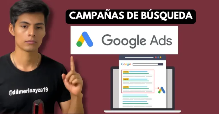 Google Ads 2025: Guía para Crear Campañas de Búsqueda 1 Interfaz de Google Ads mostrando el proceso de creación de campañas de búsqueda, incluyendo selección de palabras clave y configuración de presupuestos.