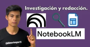Interfaz de Notebook LM mostrando sus funciones avanzadas y usos inesperados en productividad y gestión de proyectos.