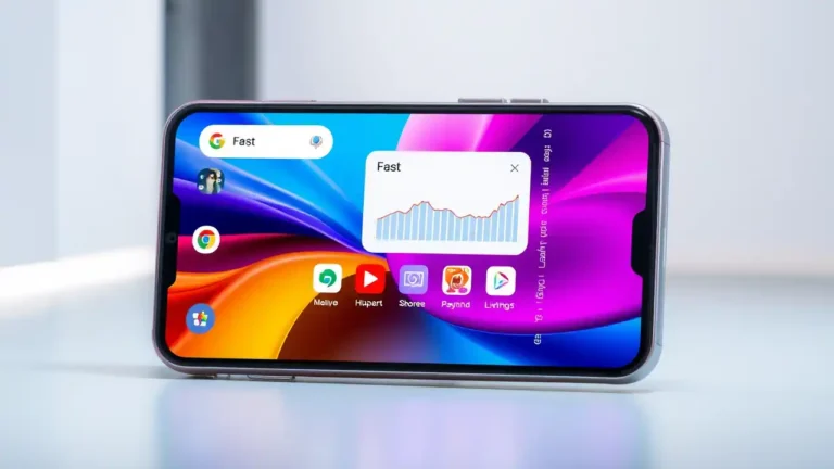 HiPhone Launcher : Convierte tu Android en un iPhone 2 Interfaz de HiPhone Launcher mostrando la transformación de un dispositivo Android en una experiencia similar a iPhone, con iconos y diseño iOS.