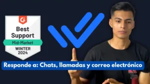 Respond.io: plataforma omnicanal con IA para comunicación. 1 Captura de la interfaz de Respond.io mostrando el inbox unificado con canales como WhatsApp, Facebook Messenger, correo y webchat, junto a opciones de automatización y AI.