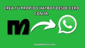 Cómo crear un Chatbot en WhatsApp con Manychat en 2025 1 Imagen con fondo VERDE que muestra el logo de ManyChat a la izquierda y el logo de WhatsApp a la derecha, conectados por una flecha blanca, junto al texto